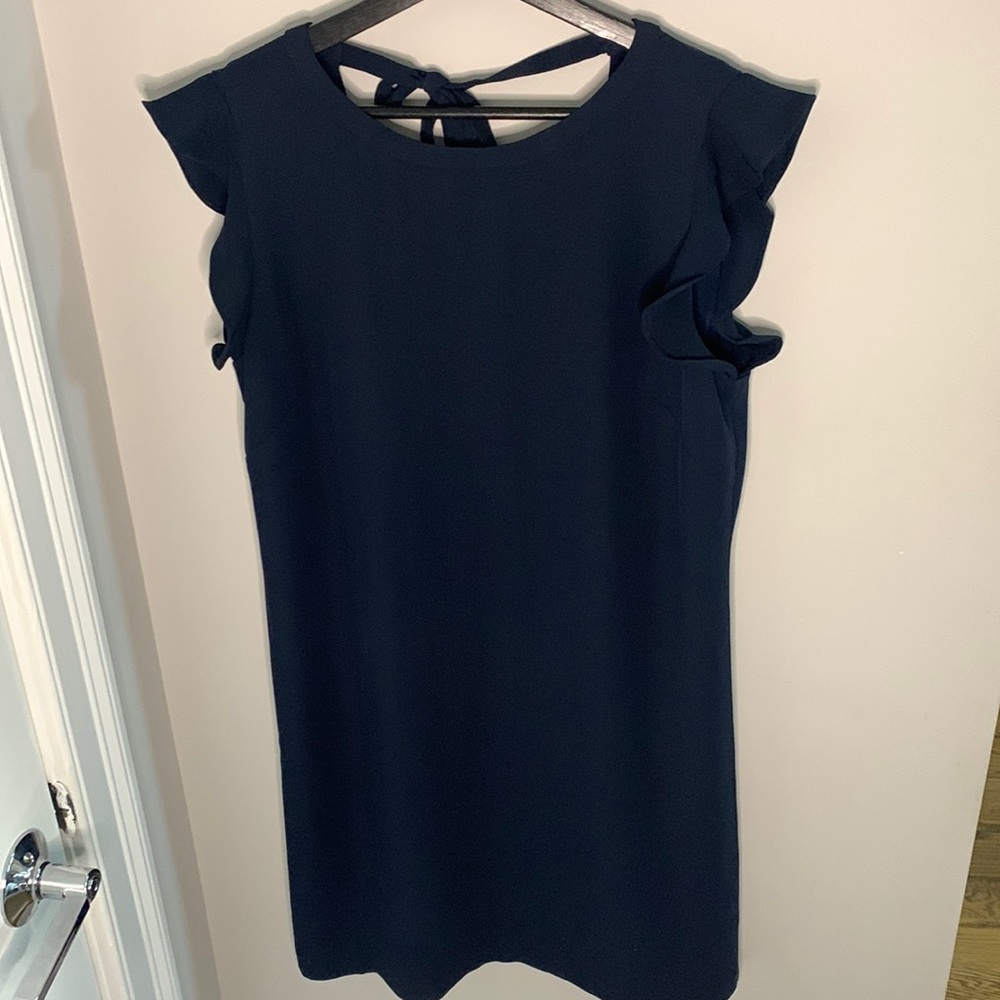 Ruffle sleeve mini dress